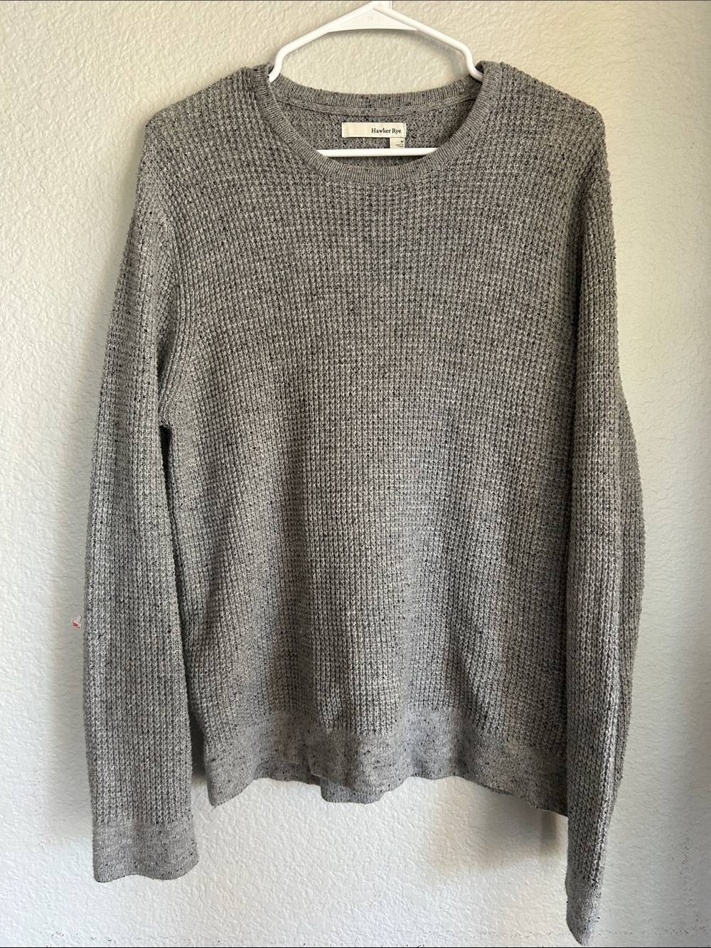 Heathered Gray Crewneck Sweater - Men